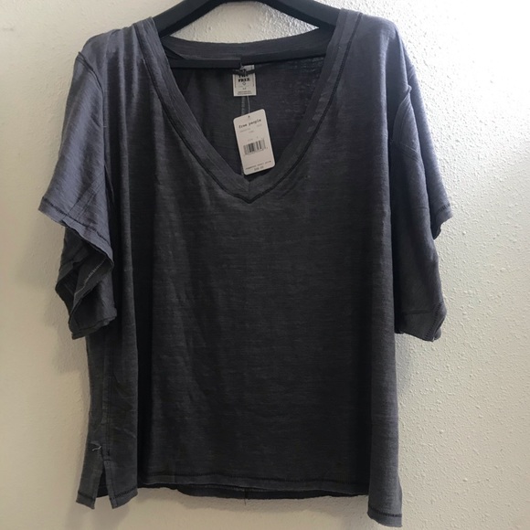 NWT Free People We the free my boyfriend’s shirt - Picture 2 of 2